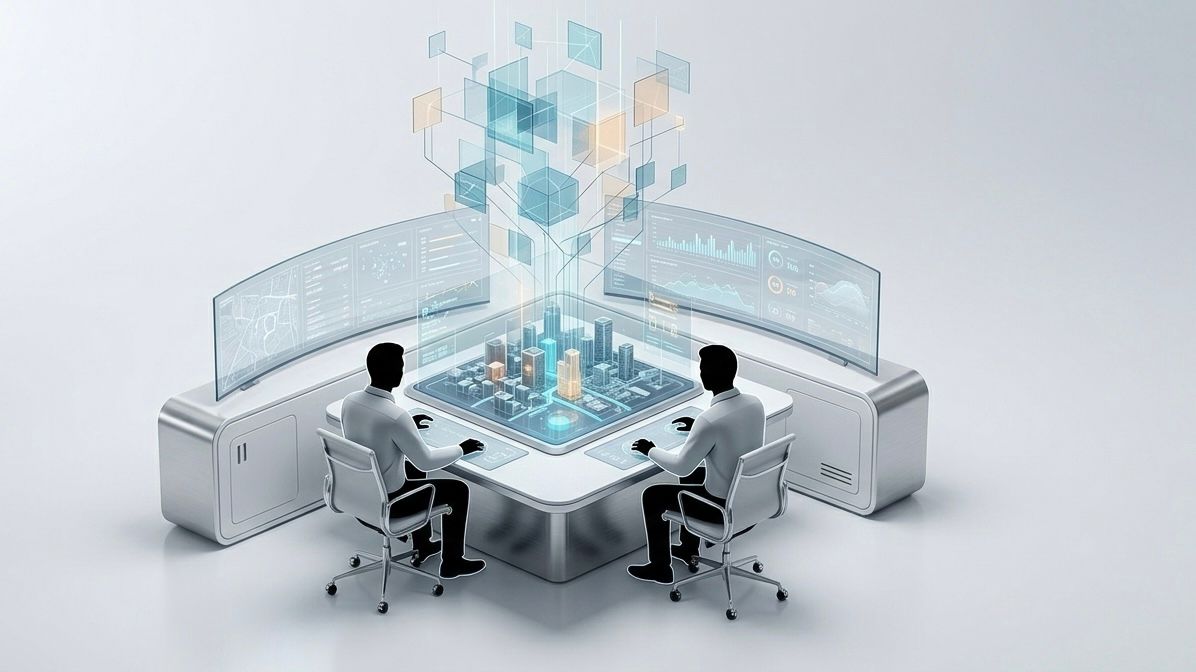 Sistema modular de monitoramento em camadas — visão 3D